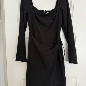 Abercrombie & Fitch Elegant Black Long Sleeve Dress